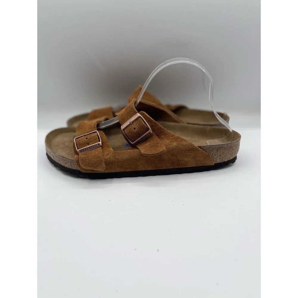 Birkenstock Arizona Sandals Men Suede Leather Mink Shoes Comfort US 10 EU 43 New